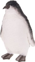 Decoratief beeld pinguin - Zwart/Wit - 17x16x28cm