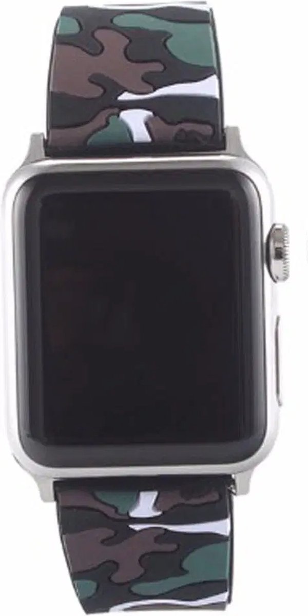 watchbands-shop.nl bandje - Apple Watch Series 1/2/3/4 (38&40mm) - WitZwart