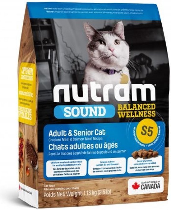 Nutram Adult/Senior Cat S5 - 1,13kg