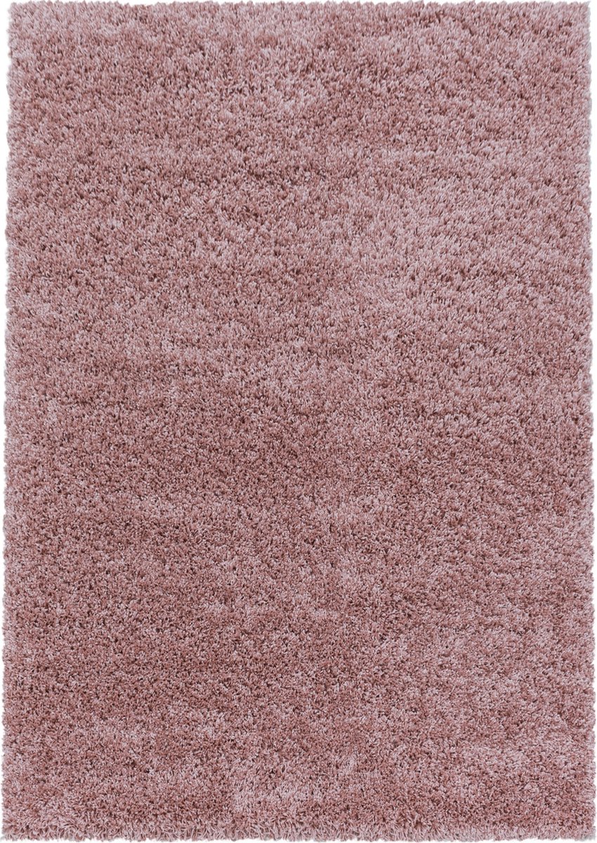 Muratap Monaco Soft Shaggy Hoogpolig Vloerkleed Roze- 80x250 CM