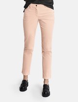 GERRY WEBER Dames Slim fit 5-pocket-model van fluweel Ivory-36