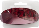 Haarspeld 10.0cm Ovaal Effen en Dierenprint - Burgundy