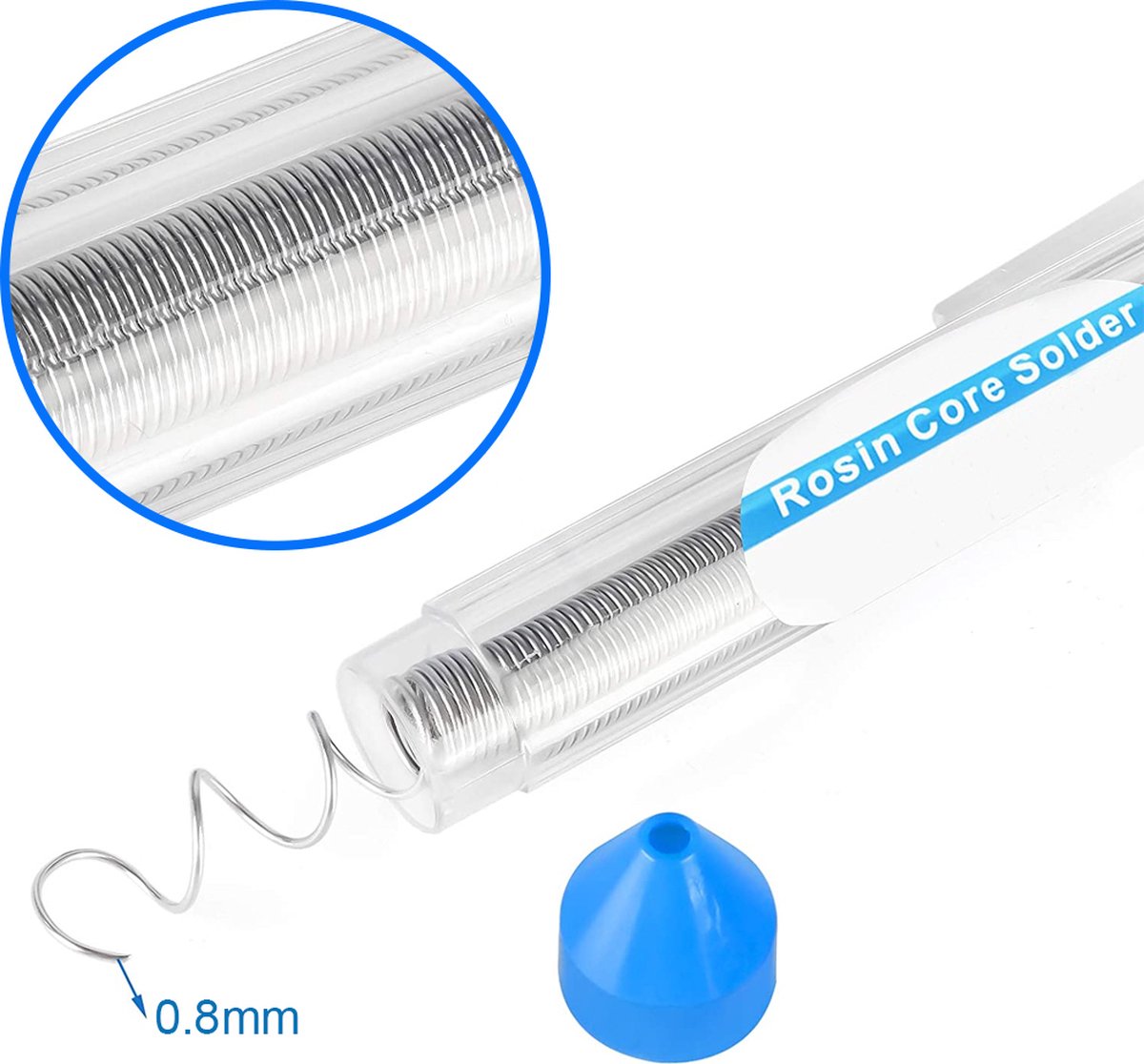 MMOBIEL 63/37 Soldeertin loodvrij Soldeer Draad voor Elektrisch Solderen 0,8 mm / 12 g – foto 4