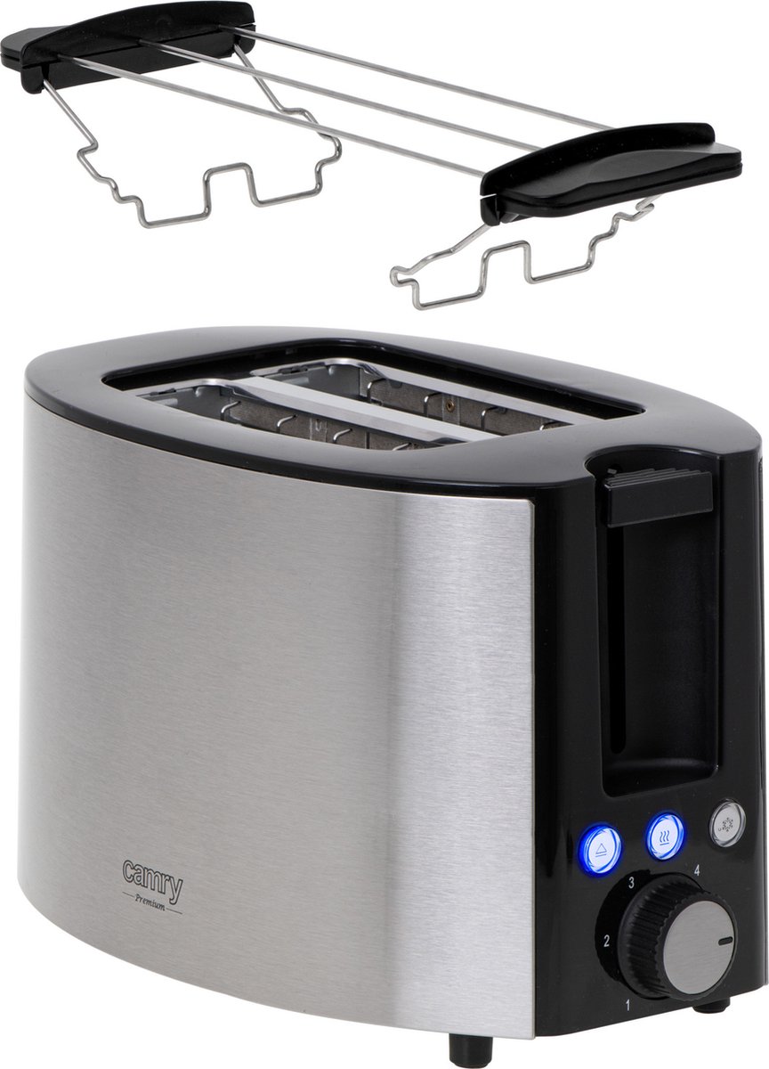 Camry CR 3215 - broodrooster voor 2 sneetjes - ontdooi en opwarm functie