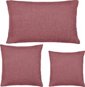 JEMIDI Housse de coussin Housses de coussin Aspect lin Housses de coussin Housses de Housses de coussin Vieux rose Format 50x50cm