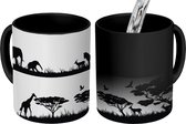 Magische Mok - Foto op Warmte Mok - een set van Afrikaanse wilde dieren - 350 ML