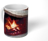 Mok - Stenen open haard - 350 ML - Beker