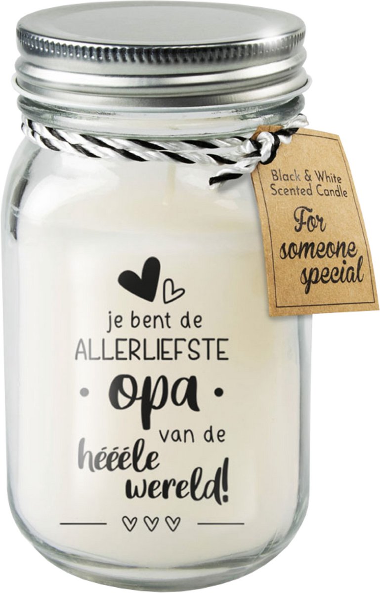 Black & White geurkaars - Opa