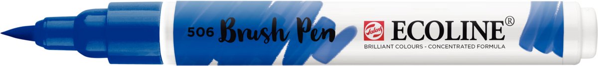 Ecoline - Brushpen - Ultramarijn Donker - 506Talens