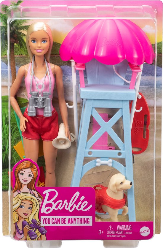 Barbie Sport Strandwachter Speelset - Barbie Pop met Stoel | bol.com