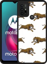 Motorola Moto G10 Hardcase hoesje Leopard - Designed by Cazy