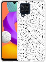 Hoesje Geschikt voor Samsung Galaxy M22 Terrazzo Look