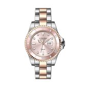 Longbo - Dames Horloge - Rosé/Zilver/Roze - 36mm