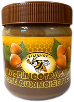 Hazelnootpasta met honing 400g Bijenhof (smeerbaar)