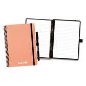 Bambook Colourful uitwisbaar notitieboek - Roze - A5 - Gelinieerde pagina's - Duurzaam, herbruikbaar whiteboard schrift - Met 1 gratis stift