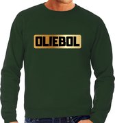Oliebol foute Oud en Nieuw sweater - groen - heren - Jaarwisseling outfit S