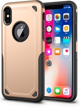 Mobiq Extra Beschermend Armor Hoesje iPhone XR - Schokbestendig beschermhoesje iPhone XR 6.1 - Stootvast met TPU en Polycarbonaat - Backcover case met hard back voor Apple iPhone X