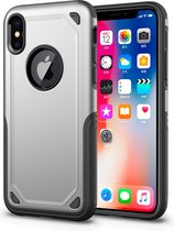 Mobiq Extra Beschermend Armor Hoesje iPhone XS | iPhone X - Schokbestendig beschermhoesje iPhone X/Xs - Stootvast met TPU en Polycarbonaat - Backcover case met hard back voor Apple iPhone XS 