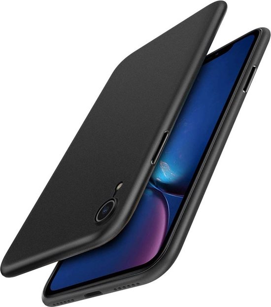 Mobiq - Ultra Dun iPhone XR hoesje - zwart