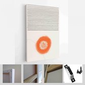 Set van abstracte handgeschilderde illustraties voor briefkaart, Social Media Banner, Brochure Cover Design of wanddecoratie achtergrond - Modern Art Canvas - verticaal - 185604965