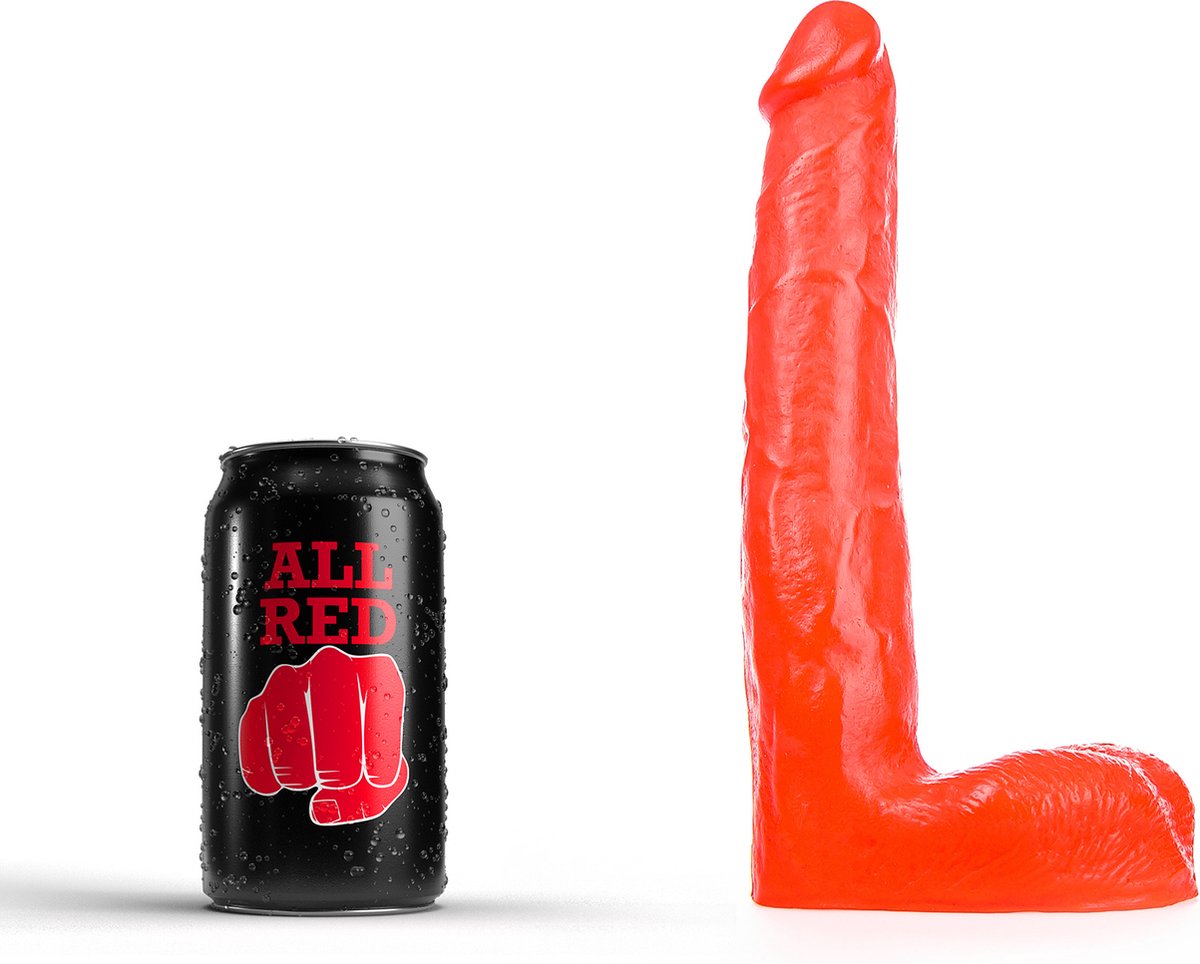 Goedkoopste All Red Dildo 21 x 3,5 cm - rood