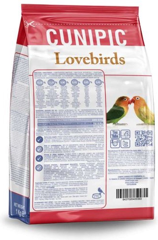 Cunipic Complete Voeding voor Dwergpapegaaien | 1 | bol