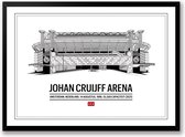 Johan Cruijff ArenA poster | wanddecoratie AJAX | Liggend 40 x 30 cm