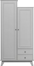 Armoire WOOOD Lily - Pin - Argile - 190x98x41