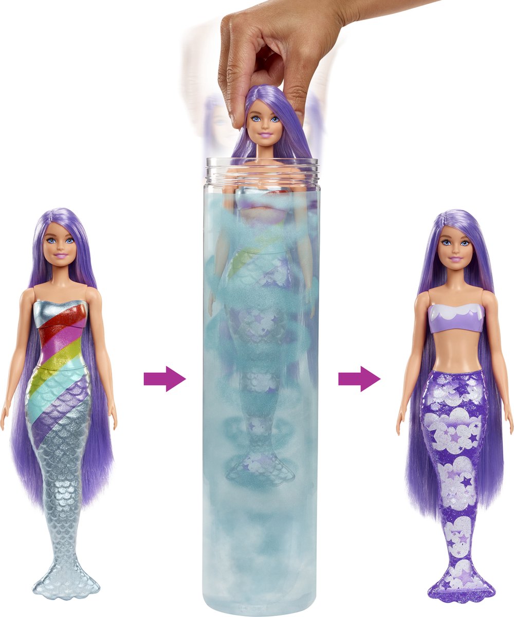 Barbie Color Reveal Zeemeermin Met 7 Verrassingen Regenboog