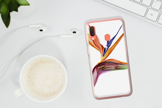 Étui Samsung Galaxy A20e - Strelitzia - Aquarelle - Fleurs - Étui de téléphone en Siliconen