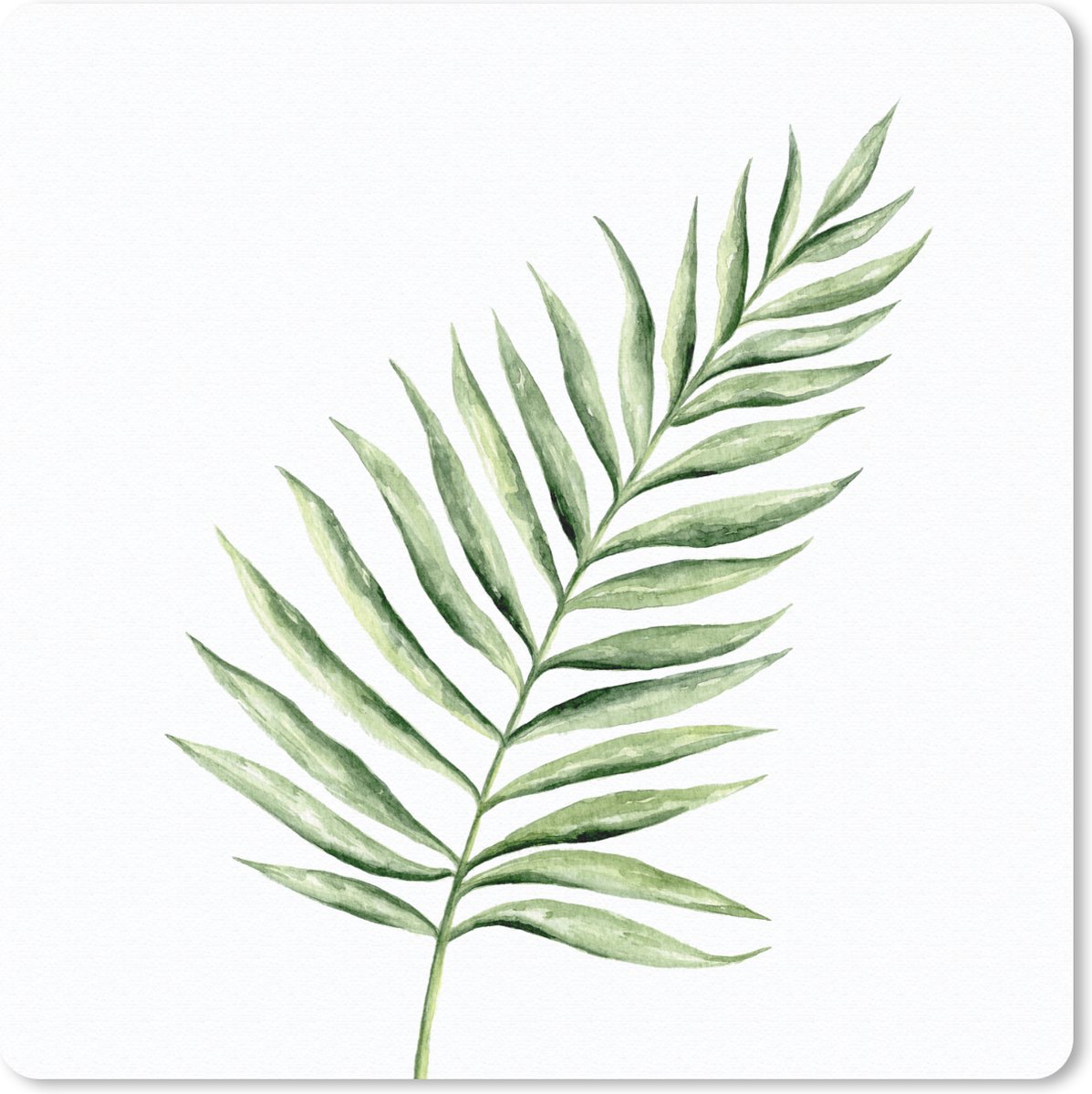 Muismat 20x20 cm - Mousepad Plant - Waterverf - Aquarel - Muismatten