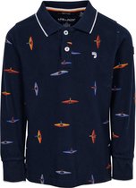 J&JOY - Poloshirt Mannen Moraine Lake Navy Print