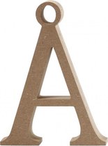 houten letter √Ö 8 cm hout