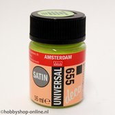 Acrylverf Zijdeglans - Deco - Universal Satin - 655 appelgroen - 16 ml - Amsterdam - 1 stuk