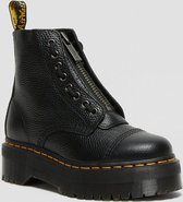 Dr. Martens SINCLAIR BLACK MILLED NAPPA - Volwassenen VeterlaarzenHalf-hoge schoenen - Kleur: Zwart - Maat: 40
