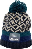 J&JOY - Muts Mannen Churchill River Blue & Navy Jacquard