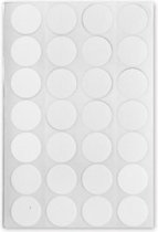 etiketten rond 16 mm papier wit 3 vellen √° 28 stuks