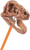 grijper T-Rex Skull jongens 45,7 cm ABS bruin/oranje