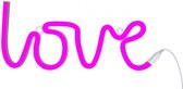 lamp neon Love junior 38 cm PVC roze