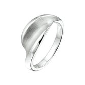 The Jewelry Collection Ring Poli/mat - Zilver