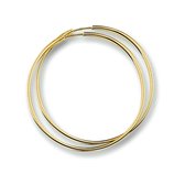 TFT Oorring Ronde Buis Geelgoud Glanzend 2 mm x 20 mm