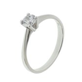 The Jewelry Collection Ring Zirkonia - Zilver