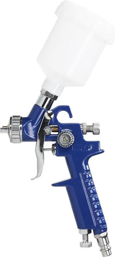 Spuitpistool HVLP 1.4mm met 600ml bovenbeker.€45