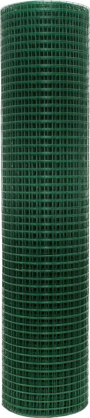 Zeshoekige draad groene volièregaas kippengaas draadomheining konijnengaas gegalvaniseerd en groen gecoat (hoogte 100cm, lengte 10m, breedte 25mm Zeshoekige draad groene volièregaas kippengaas draadomheining konijnengaas gegalvaniseerd en groen gecoat (hoogte 100cm, lengte 10m, breedte 25mm