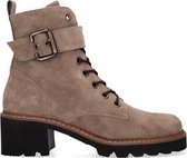 Paul Green 9910 Veterboots - Laarzen Met Veters - Dames - Taupe - Maat 36