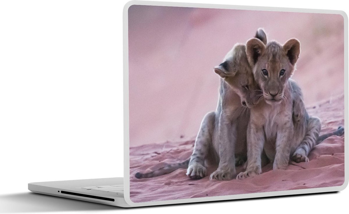 Laptop sticker - 10.1 inch - Leeuw - Baby Leeuw - Wild - 25x18cm - Laptopstickers - Laptop skin - Cover