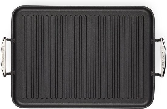 Le Creuset Rechthoekige Grillplaat - Zwart Gietijzer