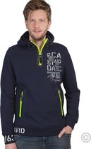 Camp David ® sweatshirt met capuchon en ritsen