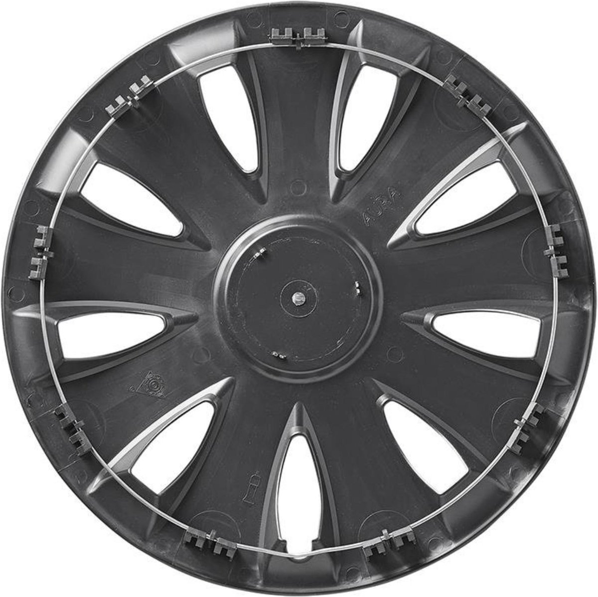 Enjoliveur de roue Aura noir 14 pouces - PAT Europe