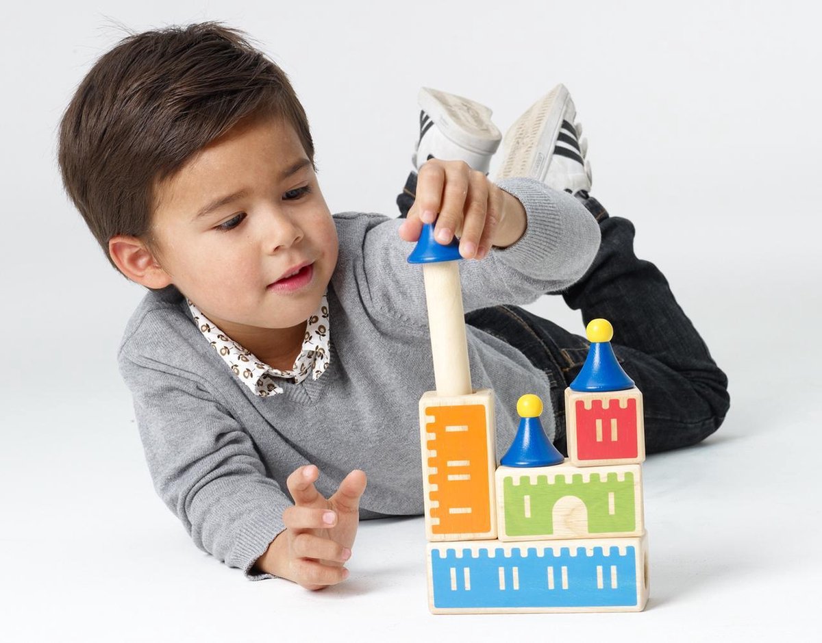 SmartGames Castle Logix - Houten Logisch Denkspel - 48 Ruimtelijke Bouwuitdagingen - Educatief Solospel - Vanaf 3 Jaar — afbeelding 12